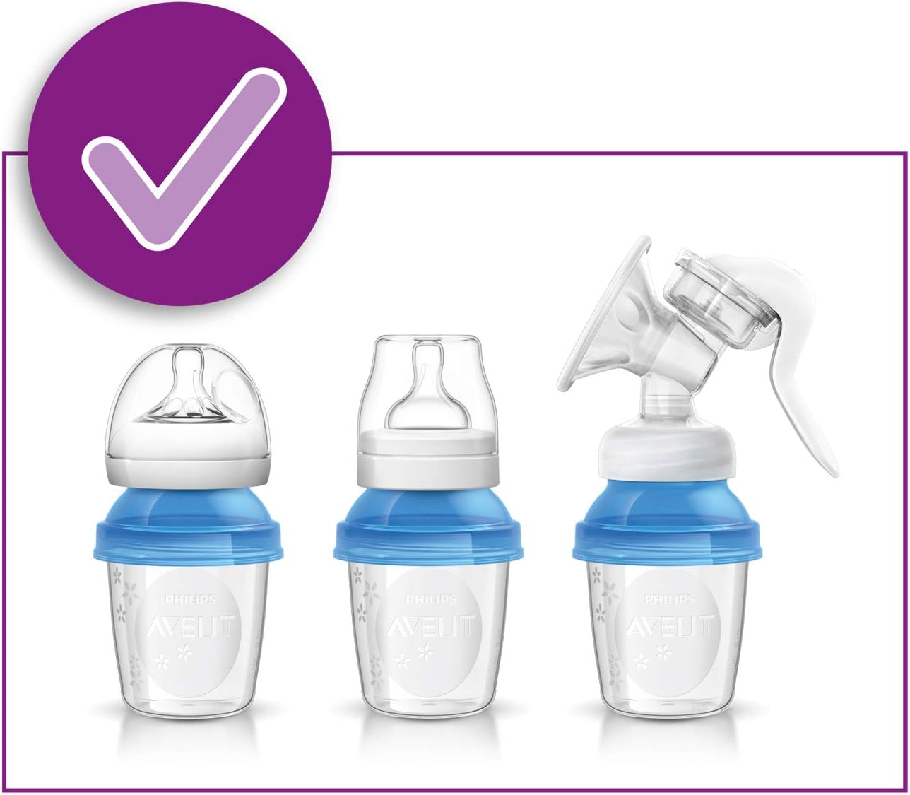 Philips Avent Breast Milk Storage Cups And Lids, 6oz Containers, Pack of 10, SCF618/10