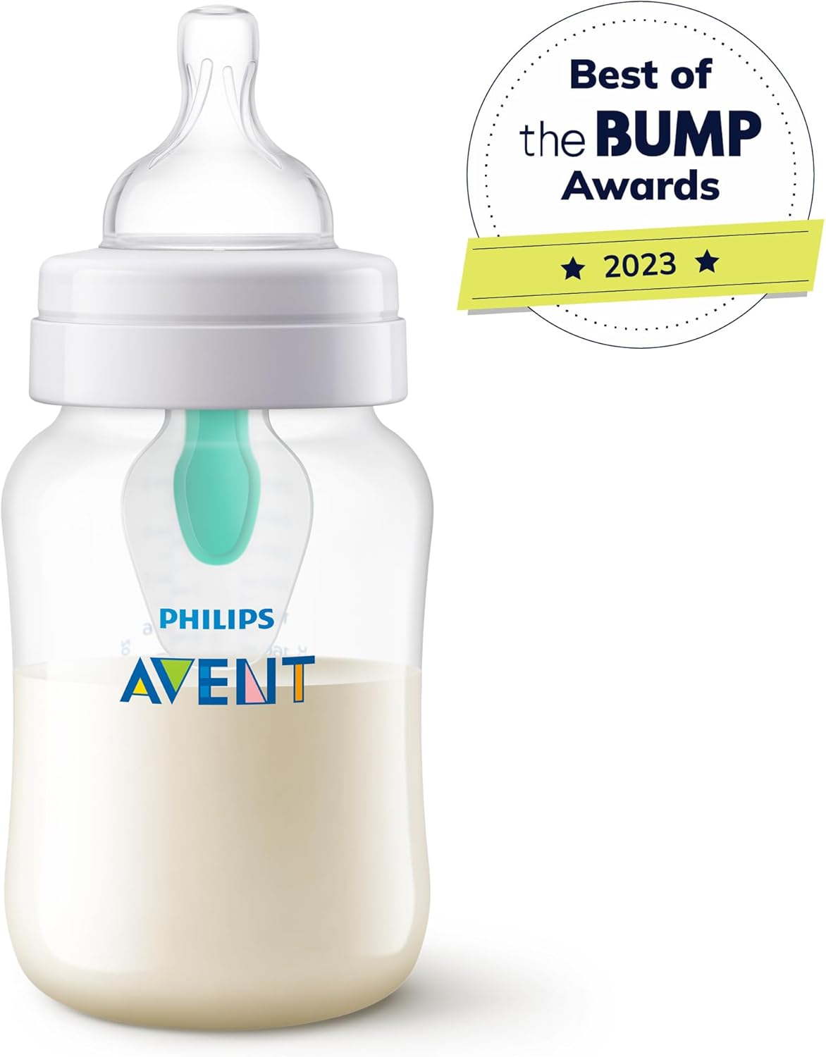 PHILIPS AVENT Anti Colic Baby Bottles with AirFree Vent, 9oz, Pink, Pack of 4, SCY703/14, 4 Pack