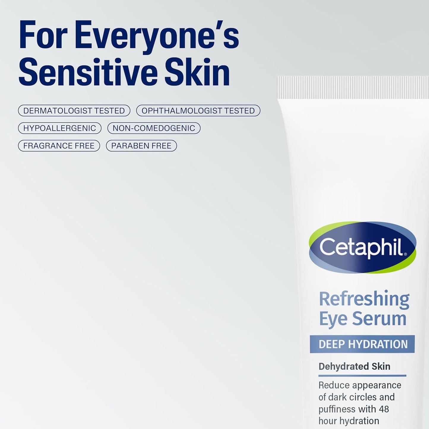 CETAPHIL Deep Hydration Fragrance Free 48 Hour Activation Serum, 1 fl oz, 48Hr Dry Skin Face Moisturizer for Sensitive Skin, With Hyaluronic Acid, Vitamin E & B5, Dermatologist Recommended