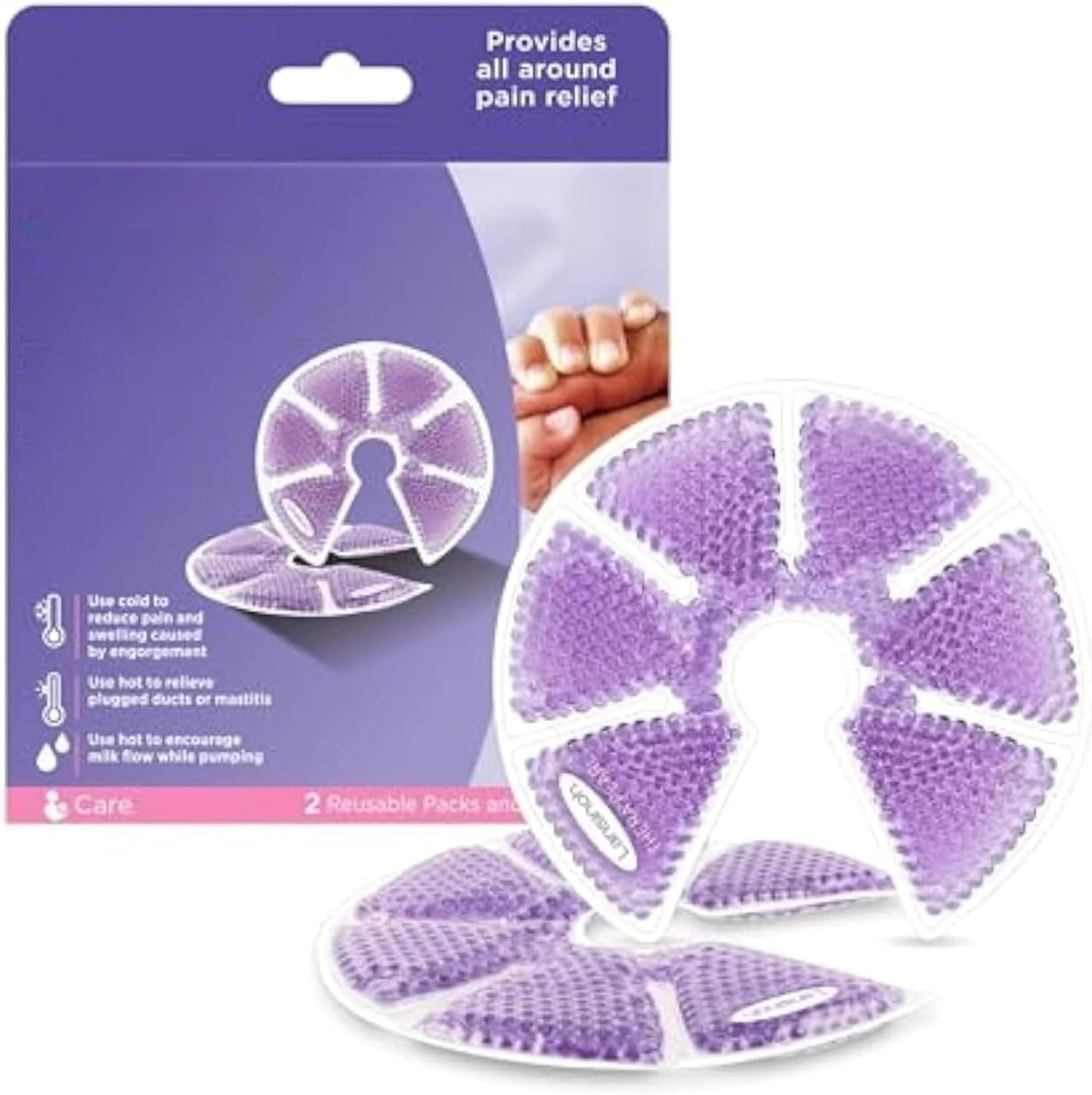 Lansinoh TheraPearl 3 in 1 Hot or Cold Breast Therapy , Pack of 2