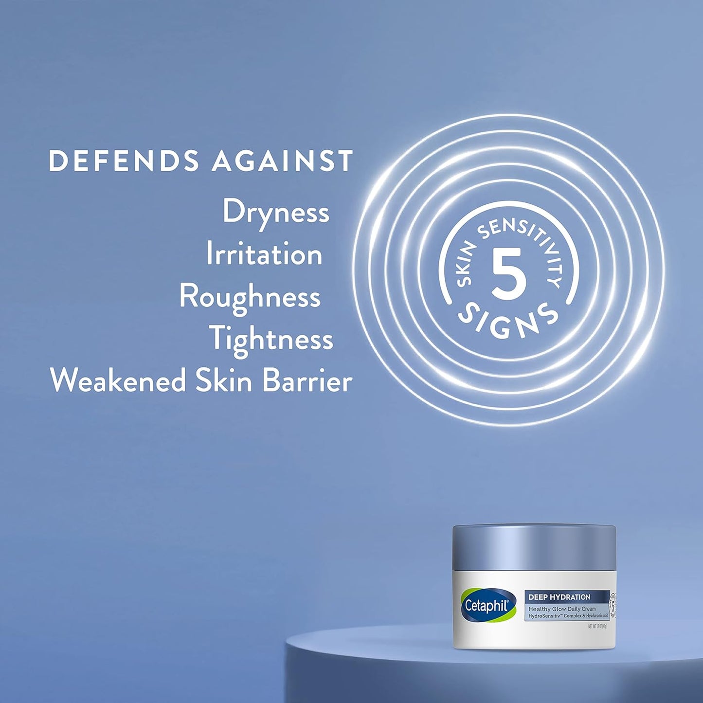 CETAPHIL Deep Hydration Fragrance Free 48 Hour Activation Serum, 1 fl oz, 48Hr Dry Skin Face Moisturizer for Sensitive Skin, With Hyaluronic Acid, Vitamin E & B5, Dermatologist Recommended