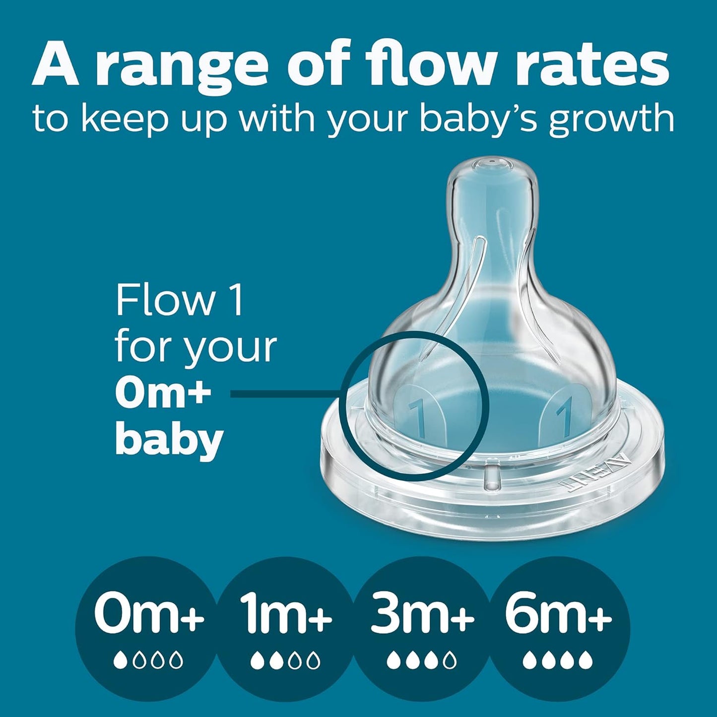 PHILIPS AVENT Anti Colic Baby Bottles with AirFree Vent, 4oz, 4pk, Clear, SCY701/04, 4 Pack