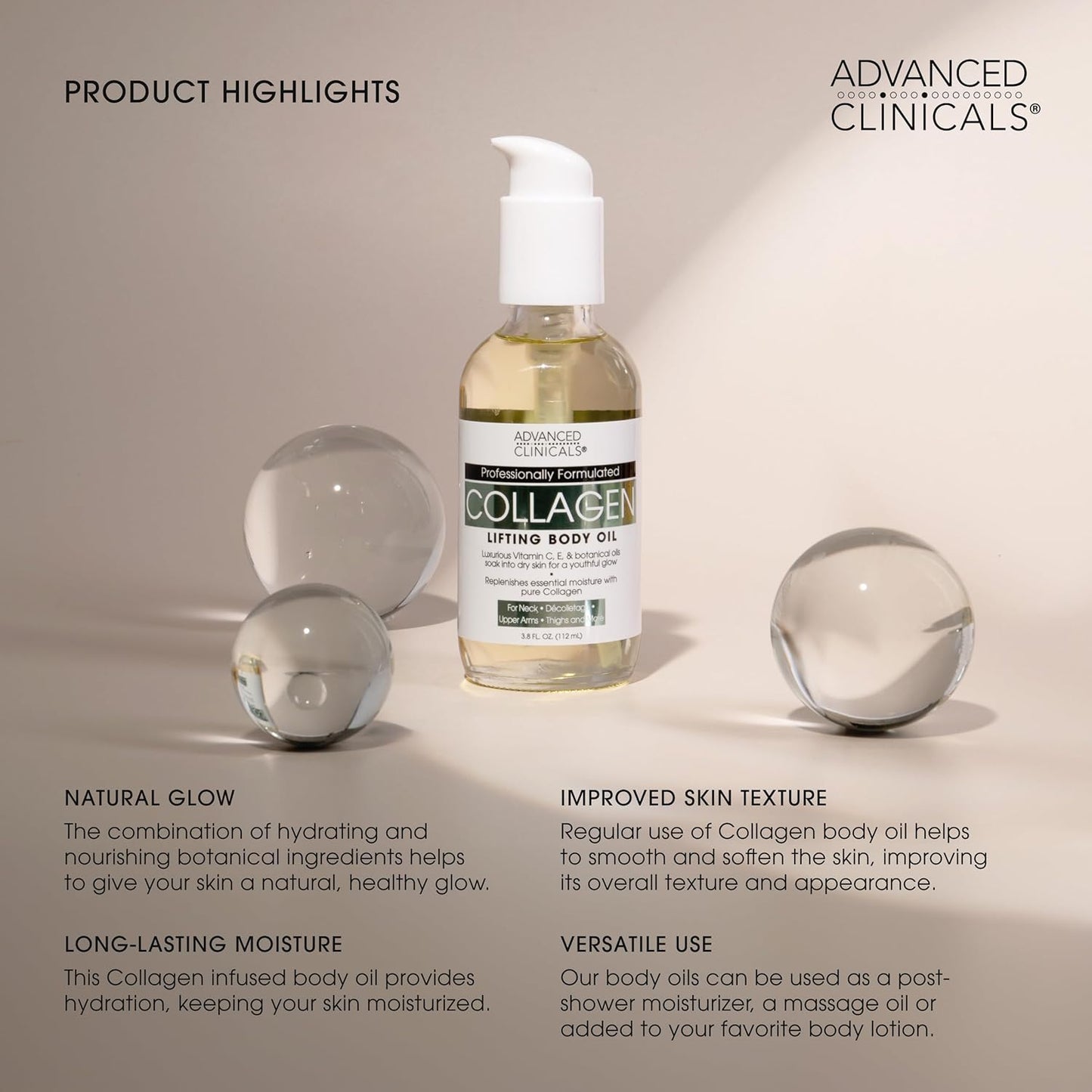 Advanced Clinicals Vitamin C Cream Advanced Brightening Cream Anti Aging Cream For Age Spots Dark Spots On Face Hands Body 16 Ounce Multi