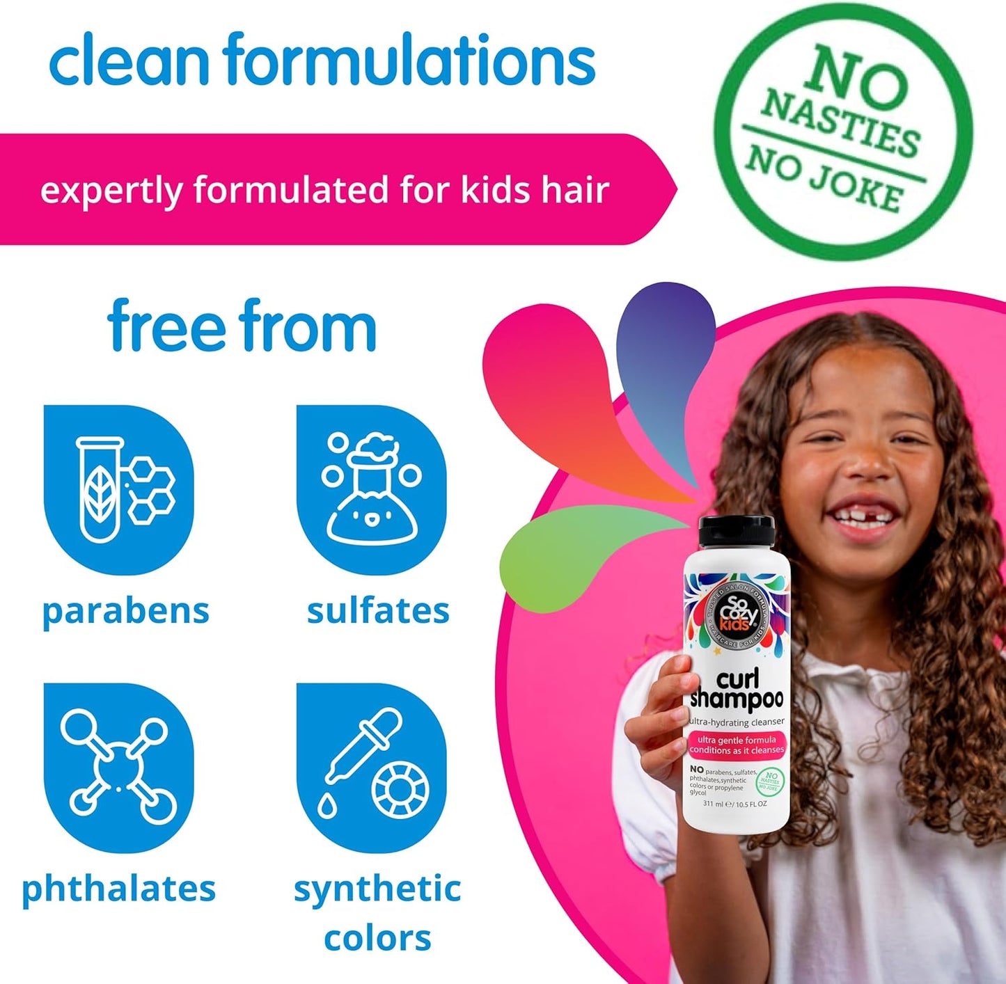 SO COZY Curl Shampoo Sweet-Crème, No Frizz or Fuss, Curls Done Right, 10.5 fl. oz.