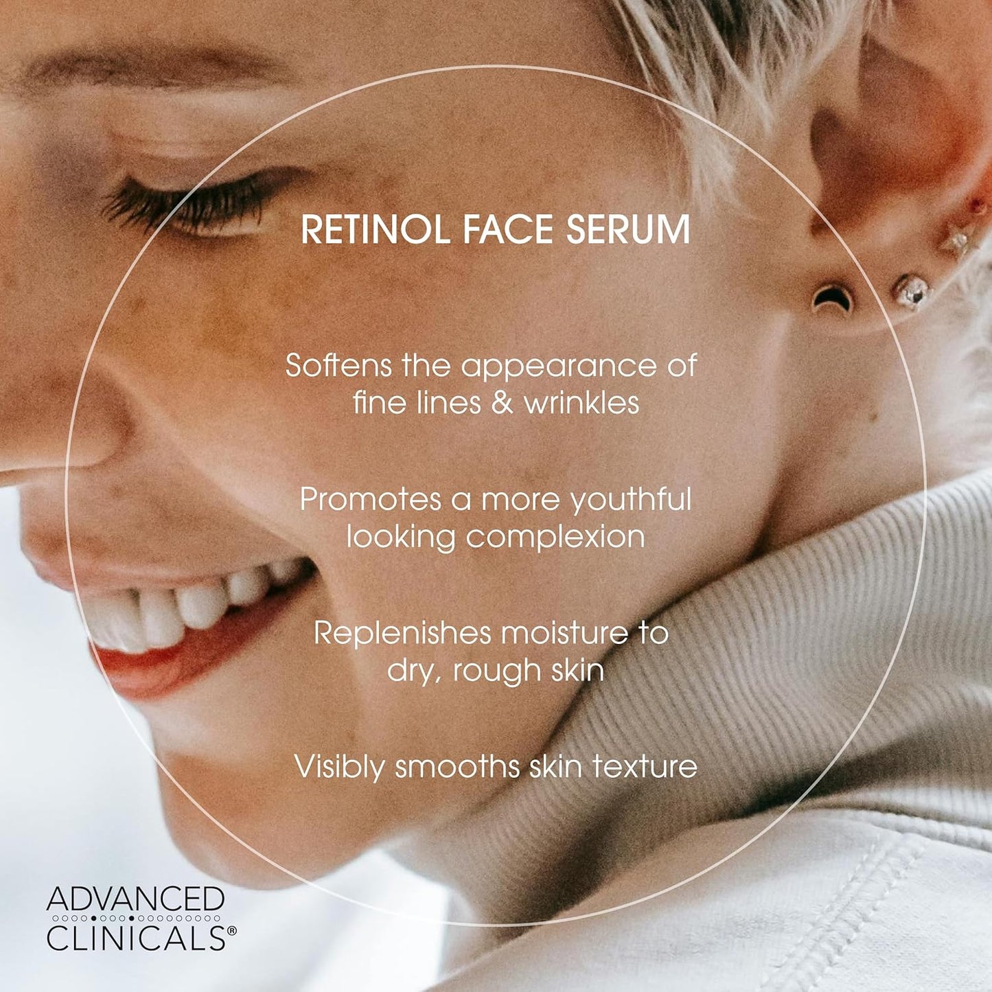 Advanced Clinicals Professional Strength Retinol Serum Anti Aging Wrinkle Reducing 1.75 Ounce Multi