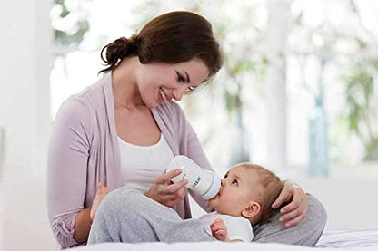 Philips AVENT Natural Baby Bottle with Natural Response, Clear, 11oz, 4pk, SCY906/04