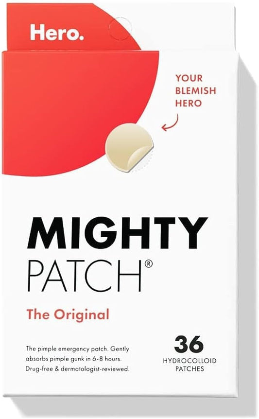 Mighty Patch Original - Hydrocolloid Acne Pimple Patch Spot Treatment (36ct) for.