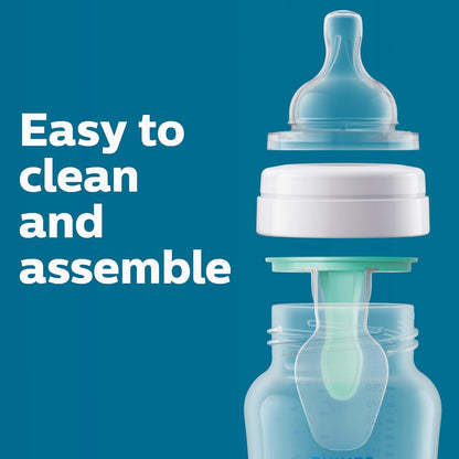 PHILIPS AVENT Anti Colic Baby Bottles with AirFree Vent, 9oz, Pink, Pack of 4, SCY703/14, 4 Pack