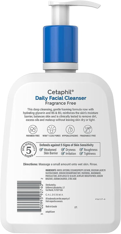 Cetaphil Daily Facial Cleanser FF - 16 oz