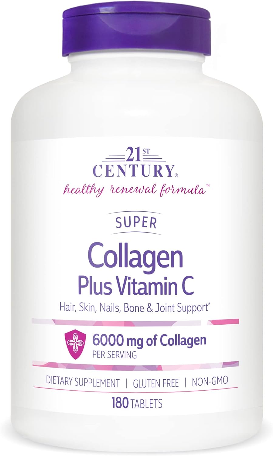 21st Century Super Collagen Plus Vitamin C Tablets, 180 Count