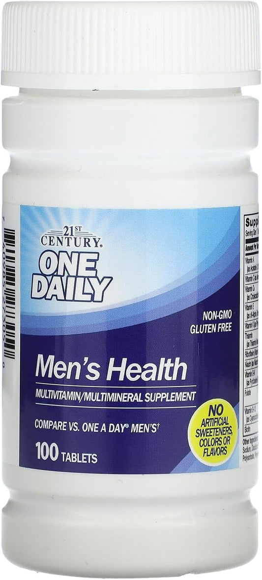 21st Century One Daily Men's Health | Multivitamin Multimineral Supplement | 100 Tablets