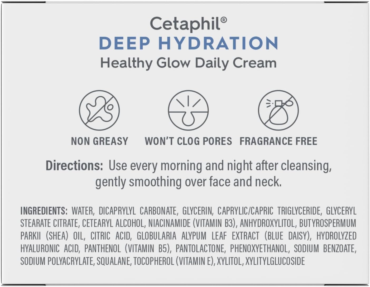 CETAPHIL Deep Hydration Fragrance Free 48 Hour Activation Serum, 1 fl oz, 48Hr Dry Skin Face Moisturizer for Sensitive Skin, With Hyaluronic Acid, Vitamin E & B5, Dermatologist Recommended
