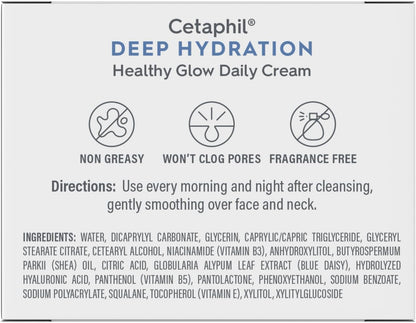 CETAPHIL Deep Hydration Fragrance Free 48 Hour Activation Serum, 1 fl oz, 48Hr Dry Skin Face Moisturizer for Sensitive Skin, With Hyaluronic Acid, Vitamin E & B5, Dermatologist Recommended