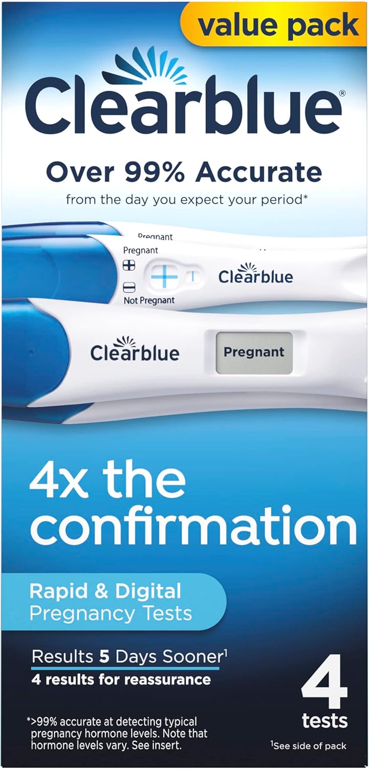 Clearblue Rapid Detection Pregnancy Test, Home Pregnancy Kit, 2 Count
