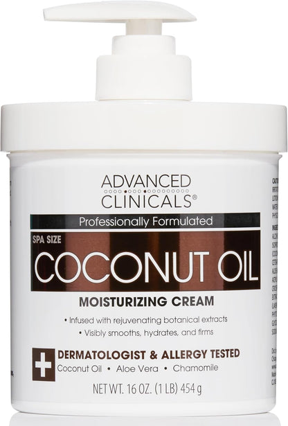 Advanced Clinicals Vitamin C Cream Advanced Brightening Cream Anti Aging Cream For Age Spots Dark Spots On Face Hands Body 16 Ounce Multi