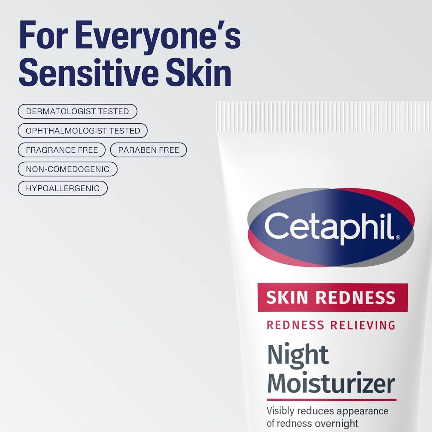 Cetaphil Redness Relieving Night Moisturizer, 1.7 Ounce