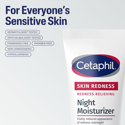 Cetaphil Redness Relieving Night Moisturizer, 1.7 Ounce