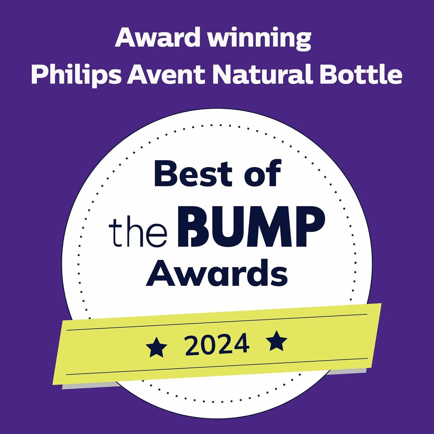 Philips Avent Natural Baby Bottles with Natural Response (Medium Flow, Flow 3), 9oz, Purple, 4-Pack, SCY903/34