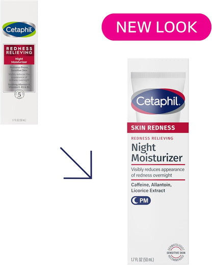 Cetaphil Redness Relieving Night Moisturizer, 1.7 Ounce
