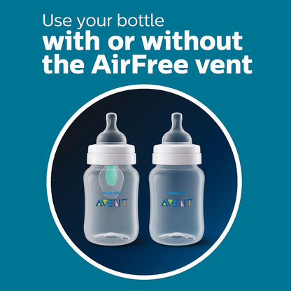 PHILIPS AVENT Anti Colic Baby Bottles with AirFree Vent, 9oz, Pink, Pack of 4, SCY703/14, 4 Pack
