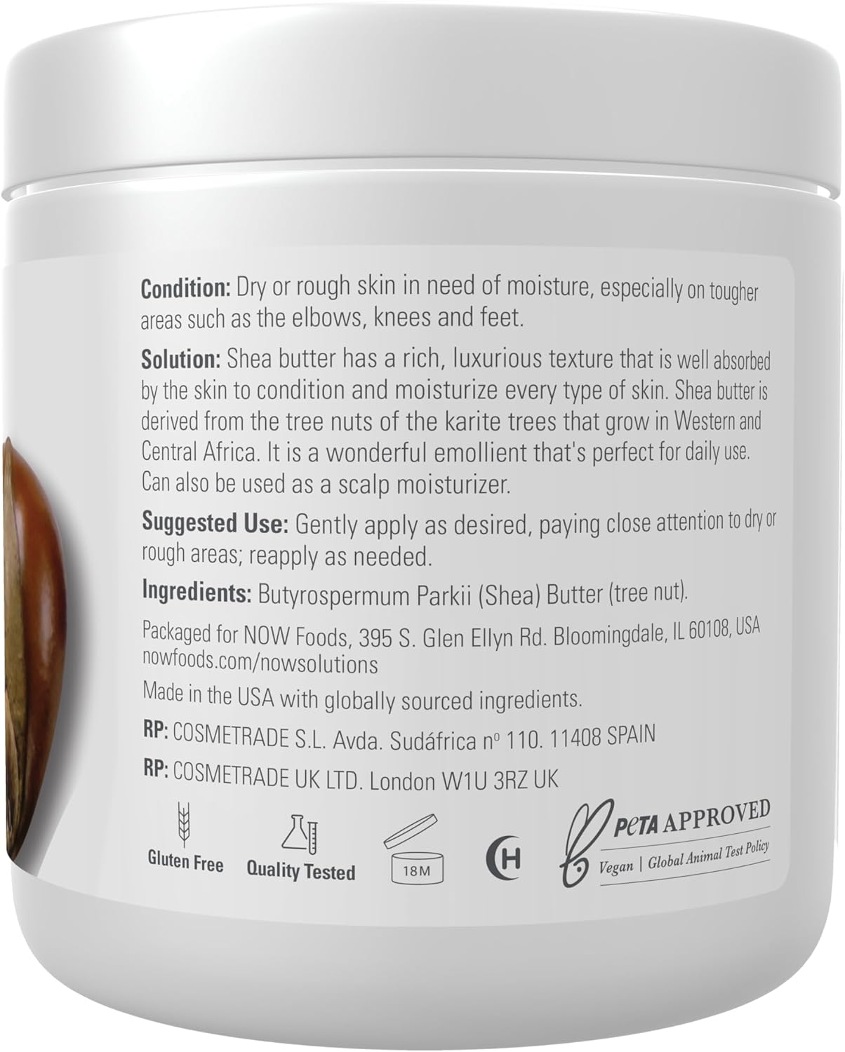 NOW Solutions Shea Butter, 7 fl oz