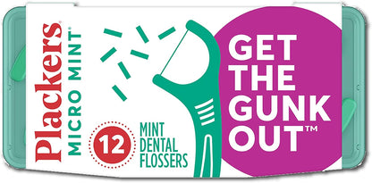 Plackers Micro Mint Dental Flossers - 150 Pack, Fresh Breath For Miles Of Smiles, Engineered Not To Stretch Shred Or Break