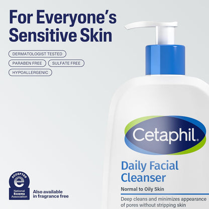 Cetaphil Daily Facial Cleanser FF - 16 oz