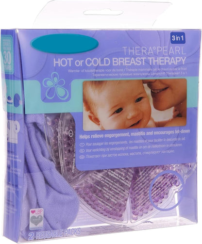 Lansinoh TheraPearl 3 in 1 Hot or Cold Breast Therapy , Pack of 2