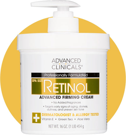 Advanced Clinicals Vitamin C Cream Advanced Brightening Cream Anti Aging Cream For Age Spots Dark Spots On Face Hands Body 16 Ounce Multi