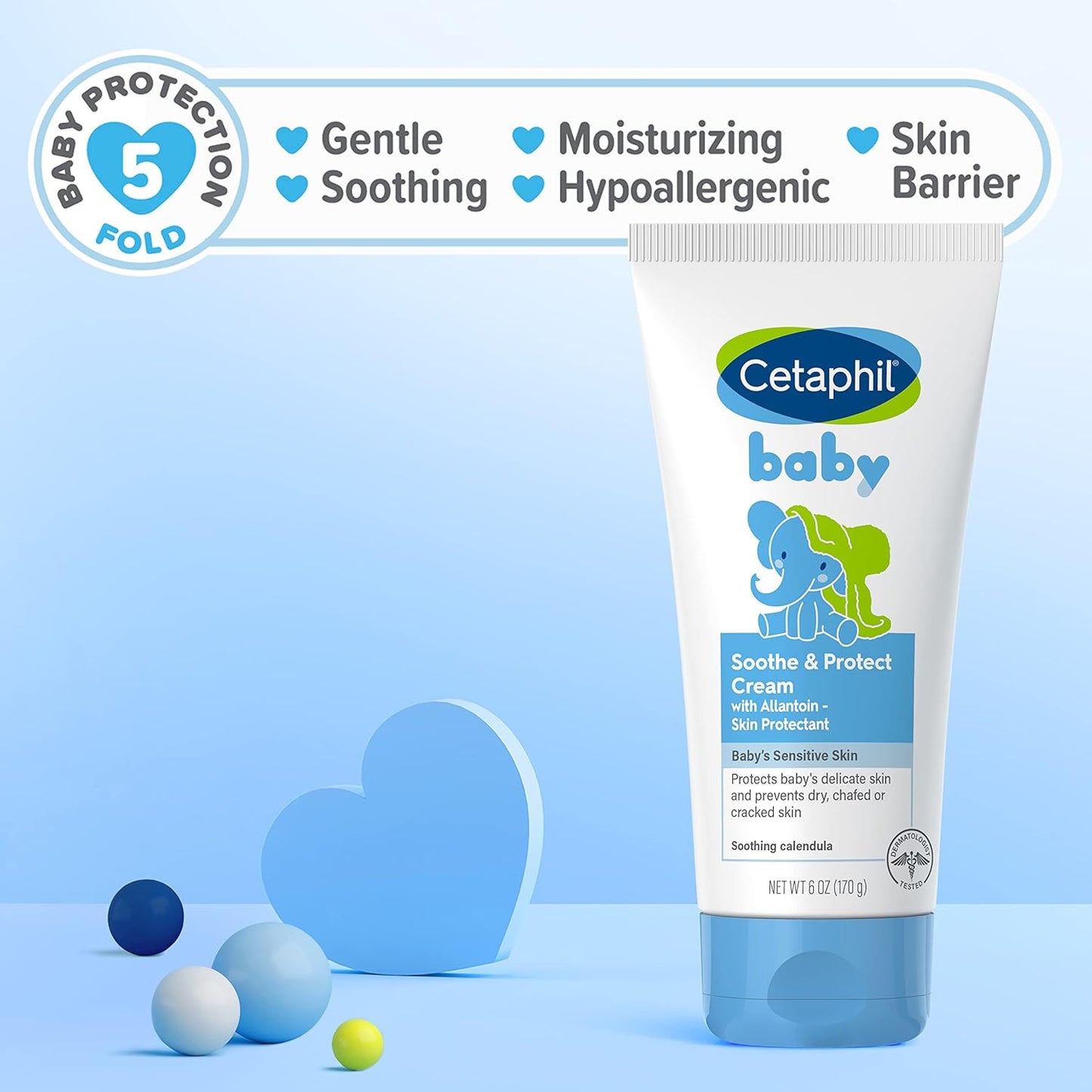 Cetaphil Baby Daily Lotion With Organic Calendula |Vitamin E | Sweet Almond & Sunflower Oils |13.5 Fl. Oz