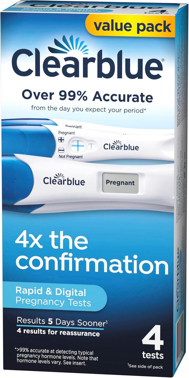 Clearblue Rapid Detection Pregnancy Test, Home Pregnancy Kit, 2 Count