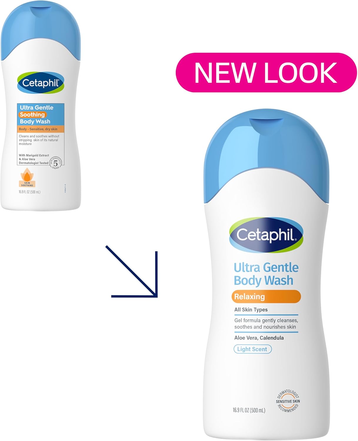 Cetaphil Ultra Gentle Body Wash, Skin Soothing, 16.9 Ounce