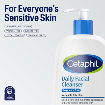 Cetaphil Daily Facial Cleanser FF - 16 oz
