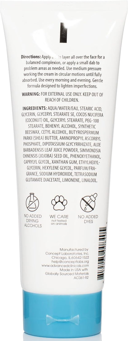 Advanced Clinicals Dark Spot Therapeutic Cream with Vitamin C, Large - 8oz