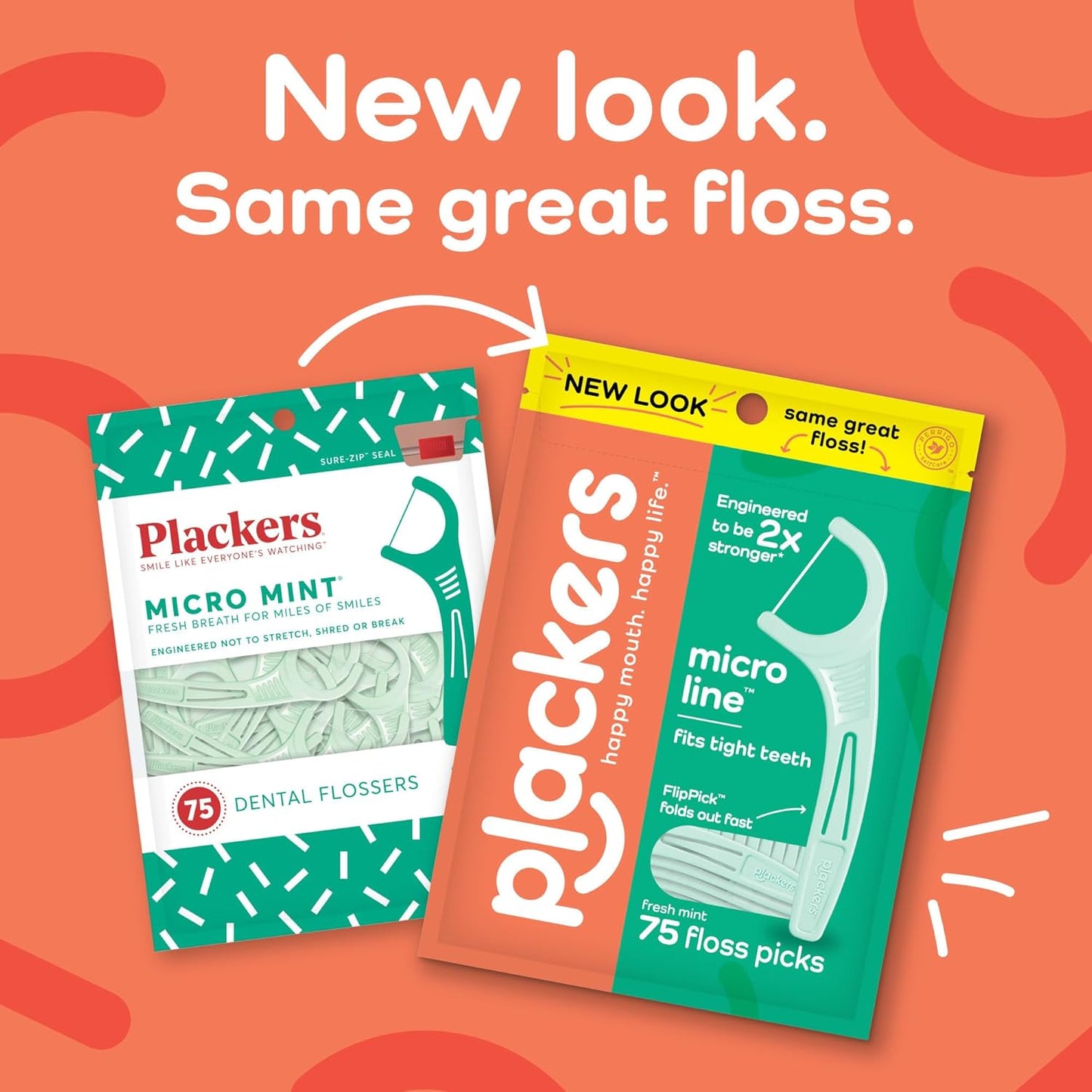 Plackers Micro Mint Dental Flossers - 150 Pack, Fresh Breath For Miles Of Smiles, Engineered Not To Stretch Shred Or Break