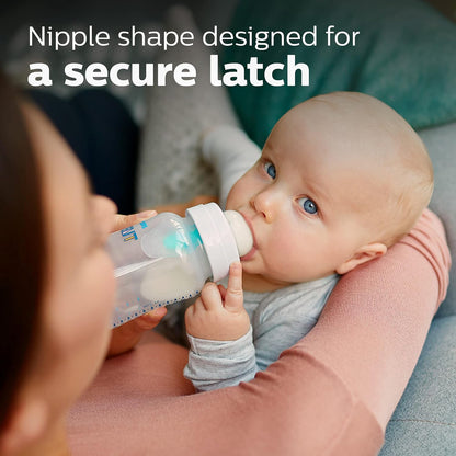 PHILIPS AVENT Anti Colic Baby Bottles with AirFree Vent, 9oz, Pink, Pack of 4, SCY703/14, 4 Pack
