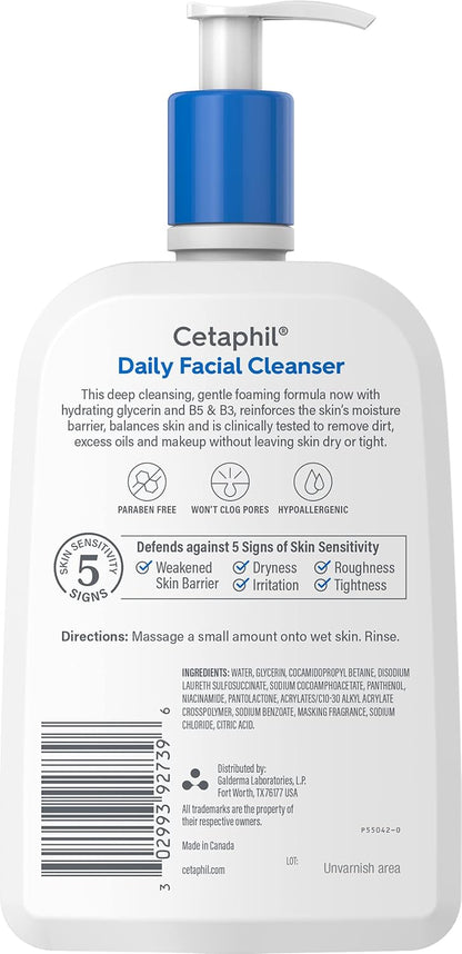Cetaphil Daily Facial Cleanser FF - 16 oz