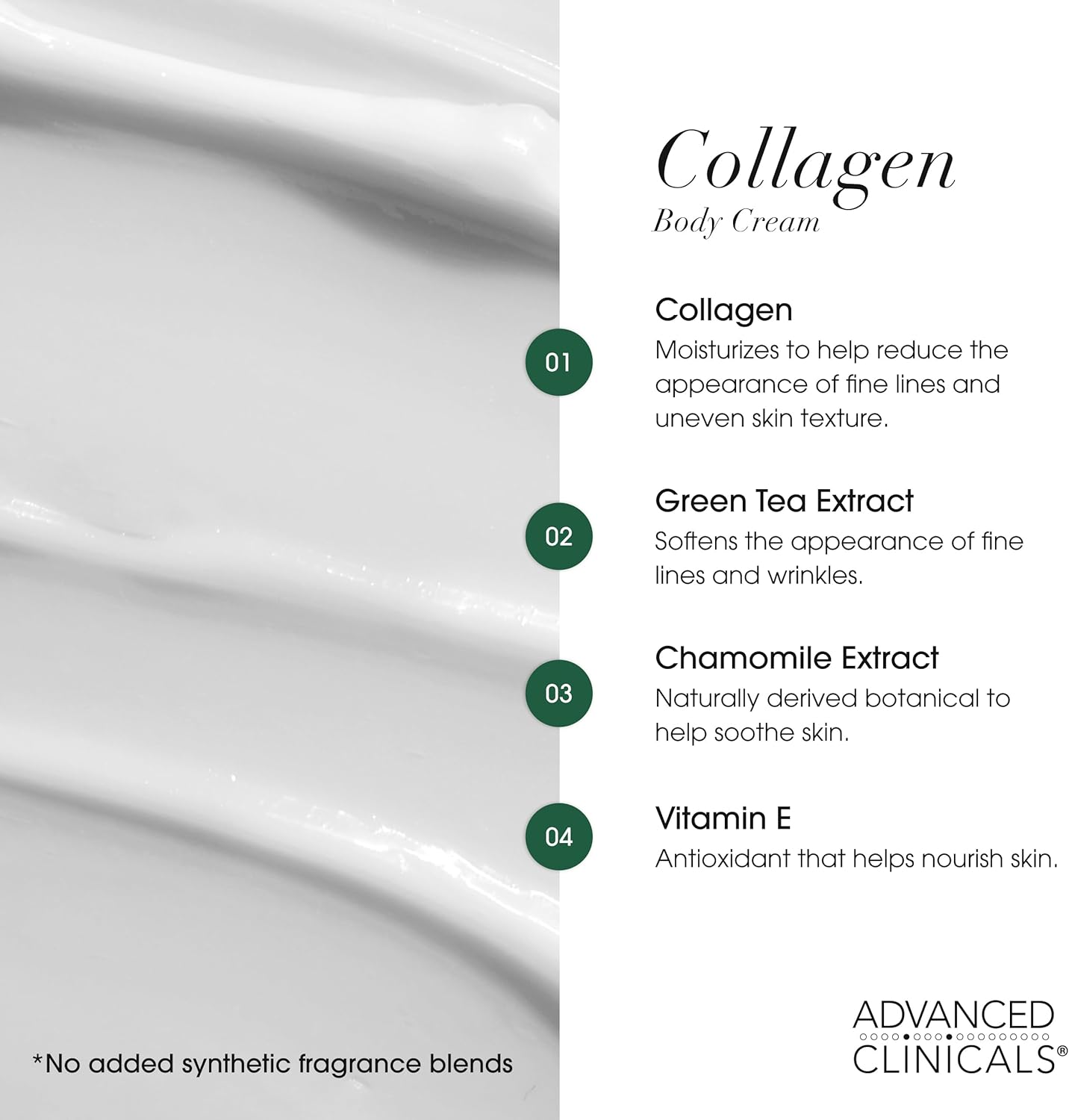 Advanced Clinicals Vitamin C Cream Advanced Brightening Cream Anti Aging Cream For Age Spots Dark Spots On Face Hands Body 16 Ounce Multi