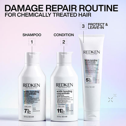 Redken Leave-In Treatment, Repairs & Protects Colour-Treated Hair, Acidic Perfecting Concentrate, 150 Ml