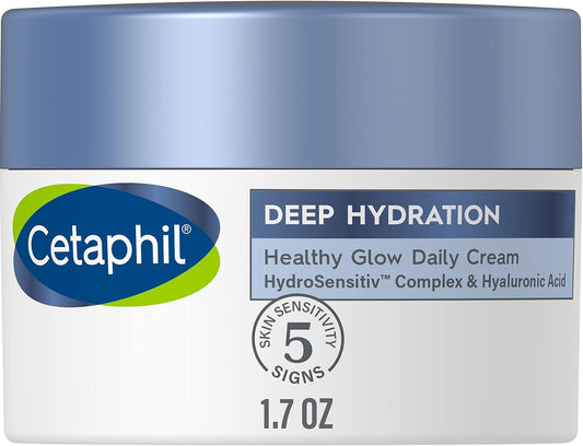 CETAPHIL Deep Hydration Fragrance Free 48 Hour Activation Serum, 1 fl oz, 48Hr Dry Skin Face Moisturizer for Sensitive Skin, With Hyaluronic Acid, Vitamin E & B5, Dermatologist Recommended