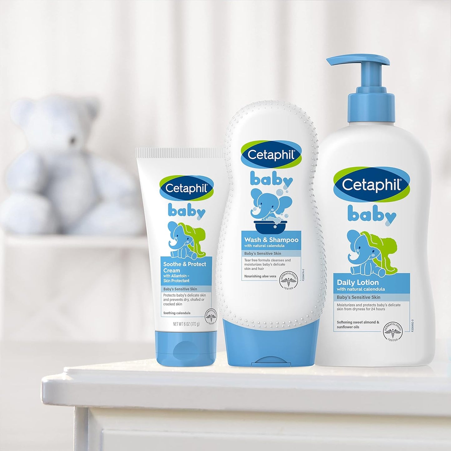 Cetaphil Baby Daily Lotion With Organic Calendula |Vitamin E | Sweet Almond & Sunflower Oils |13.5 Fl. Oz