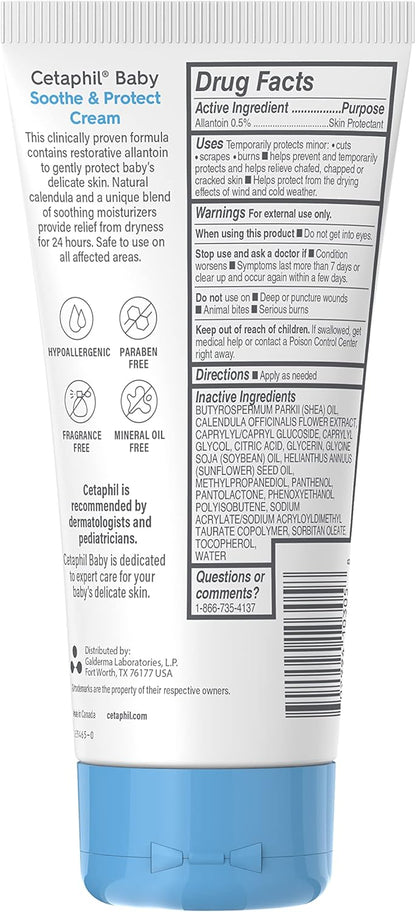 Cetaphil Baby Daily Lotion With Organic Calendula |Vitamin E | Sweet Almond & Sunflower Oils |13.5 Fl. Oz