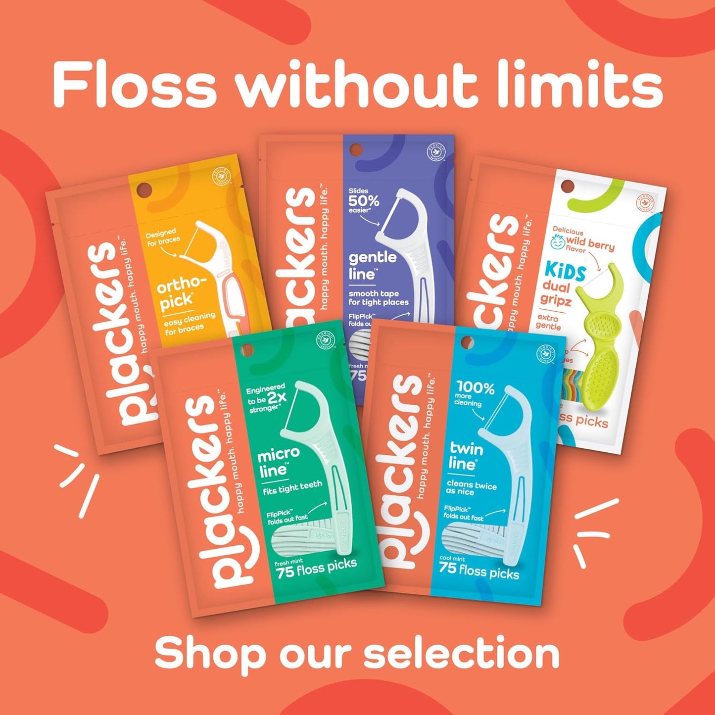 Plackers Micro Mint Dental Flossers - 150 Pack, Fresh Breath For Miles Of Smiles, Engineered Not To Stretch Shred Or Break