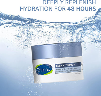 CETAPHIL Deep Hydration Fragrance Free 48 Hour Activation Serum, 1 fl oz, 48Hr Dry Skin Face Moisturizer for Sensitive Skin, With Hyaluronic Acid, Vitamin E & B5, Dermatologist Recommended