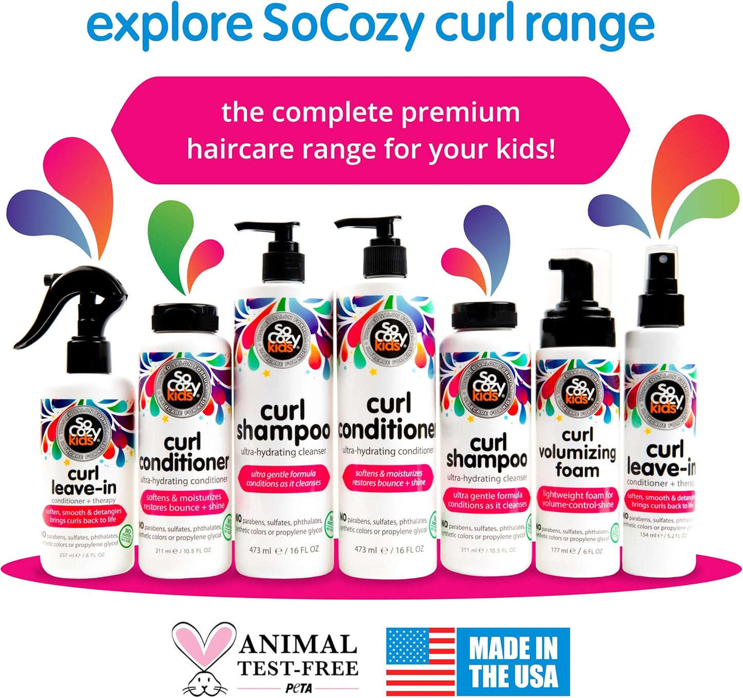 SO COZY Curl Shampoo Sweet-Crème, No Frizz or Fuss, Curls Done Right, 10.5 fl. oz.