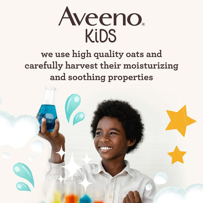 Aveeno Kids 2 in 1 Hydrating Shampoo & Conditioner, Gently Cleanses, Conditions & Detangles Kids Hair, With Oat Extract, For Sensitive Skin & Scalp, Hypoallergenic, 12 Fl Oz (Pack of 3)