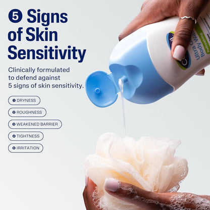 Cetaphil Ultra Gentle Refreshing Body Wash, Refreshing Scent, Sensitive Skin, All Skin Types, Hypoallergenic, Dermatologist Tested, 500ml