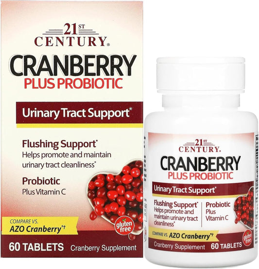 21st Century Cranberry + Probiotics 60 Tablets